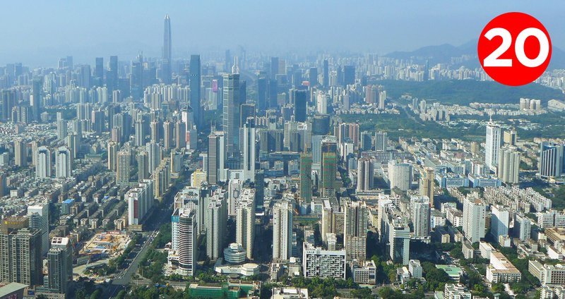 2019 April - Shenzhen Ranked 20th Globally